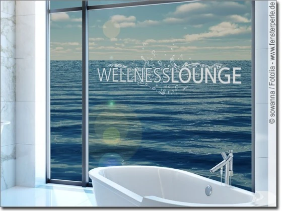 Fenstertattoo Wellness Lounge