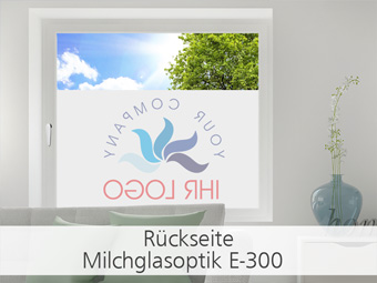 Milchglasfolie E 300 Rückseite