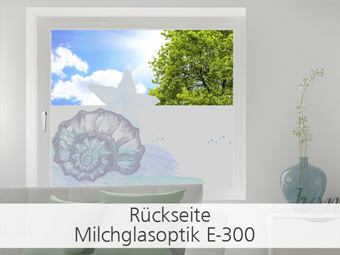 Milchglasfolie E 300 Rückseite
