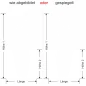 Preview: Glastür Sichtschutzfolie Grashalme - Ansicht Ausrichtung mit Farbauswahl und Anleitung zur Größenberechnung - Vorschlag 1