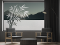 Preview: Fensterfolie Bambuszweig im Wind