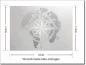 Preview: Milchglasfolie undurchsichtig mit Kompass und Weltkarte