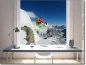 Preview: Blickdichte Fensterfolie mit Foto Skifahren