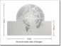 Preview: Blickdichte Bedruckte Sichtschutz Folie mit Kompass und Weltkugel