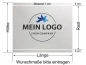 Preview: Glasdekorfolie Eigenes Logo als Digitaldruck zwei Streifen
