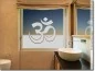 Preview: Fensterfolie für den Yoga-Raum mit Om Zeichen