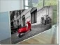 Preview: Fotodruck auf Klebefolie mit rotem Roller in Rom
