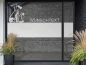 Preview: Fensterfolie Sichtschutz mit Tieren und Wunschtext