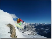 Preview: Fensterfolie mit Foto Skifahren