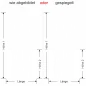 Preview: Fensterfolie Sommergräser - Ansicht Ausrichtung mit Farbauswahl und Anleitung zur Größenberechnung - Vorschlag 1
