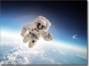 Preview: Glasbild Astronaut in Space