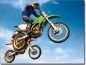 Preview: Fotofolie Glasdruck Motocross farbig
