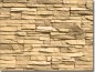 Preview: Glasbild Stone Wall in sepia