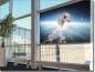 Preview: Glasfoto mit Astronaut in Space als Sichtschutz