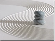 Preview: Selbstklebende Folie für Glas mit Zen Steinen