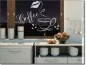 Preview: Glastattoo Kiss the Coffee - Aufkleber Milchglasfolie Kaffeemotiv
