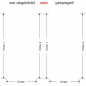 Preview: Glastür Sichtschutzfolie Sommergräser - Ansicht Ausrichtung mit Farbauswahl und Anleitung zur Größenberechnung - Vorschlag 2