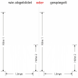 Preview: Glastür Sichtschutzfolie Wildgräser - Ansicht Ausrichtung mit Farbauswahl und Anleitung zur Größenberechnung - Vorschlag 1