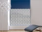 Preview: Milchglasfolie Geometrische Würfel auf Fenster