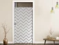 Preview: Milchglasfolie Zickzackmuster auf Zimmertür