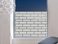 Preview: Sichtschutzfolie Gewerbe Steinmauer auf Fenster