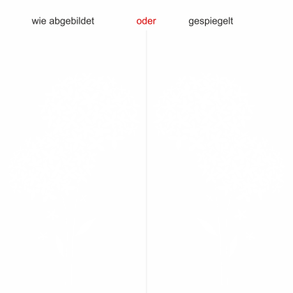 Preview: Glassticker Blumendekor - Ansicht Farbauswahl