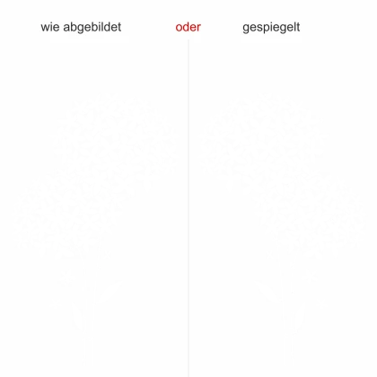 Glassticker Blumendekor - Ansicht Farbauswahl