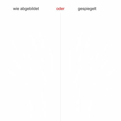 Preview: Glastattoo Windbewegte Gräser - Ansicht Ausrichtung mit Farbauswahl