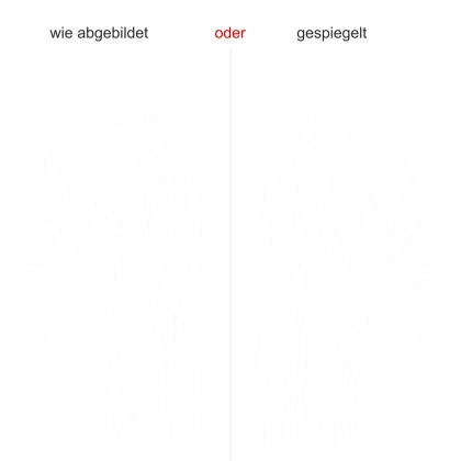 Glastattoo Windbewegte Gräser - Ansicht Ausrichtung mit Farbauswahl