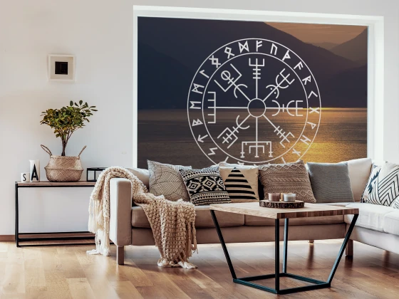 Glastattoo Kompass Vegvísir