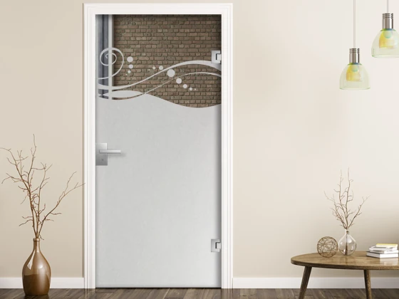 Blickschutzfolie für Glas Design auf Zimmertür