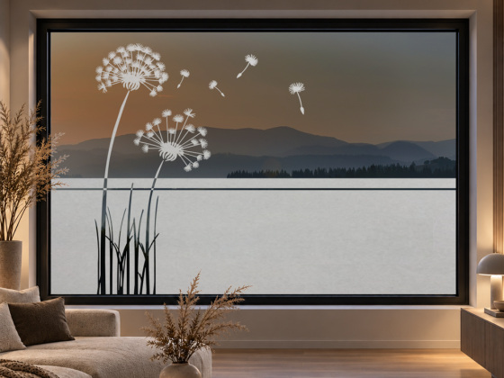 Fensterfolie Pusteblume zum Aufkleben