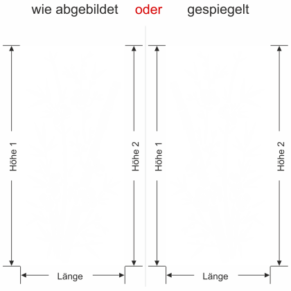Preview: Glasbanner Bambuszweige