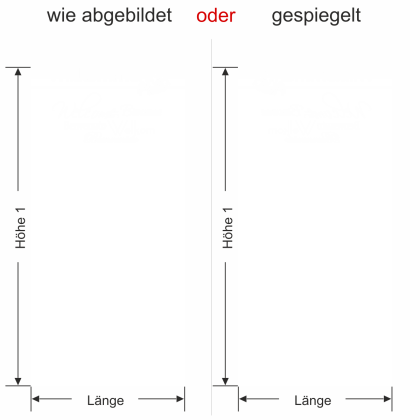 Preview: Sichtschutzfolie Gewerbe Willkommen - Ansicht Ausrichtung mit Farbauswahl