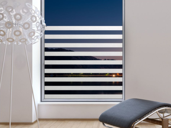 Preview: Blickschutzfolie Streifen 5/5 cm