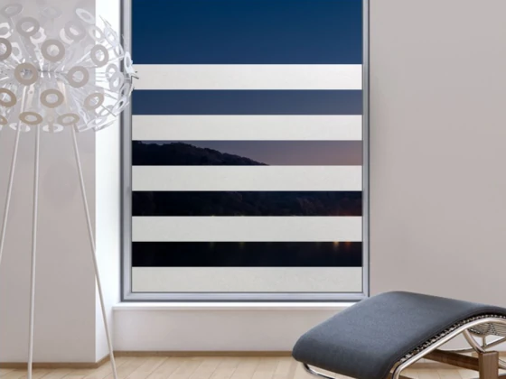 Blickschutzfolie Streifen 10/10 cm
