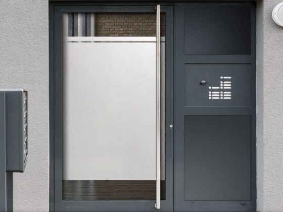 Preview: Blickschutz Milchglasfolie Streifen