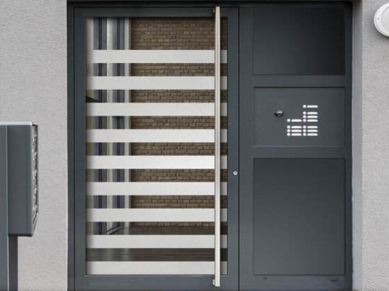 Preview: Blickschutzfolie Streifen 10/10 cm