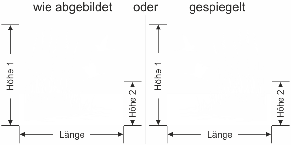 Sichtschutzfolie Schilfgräser und Störche