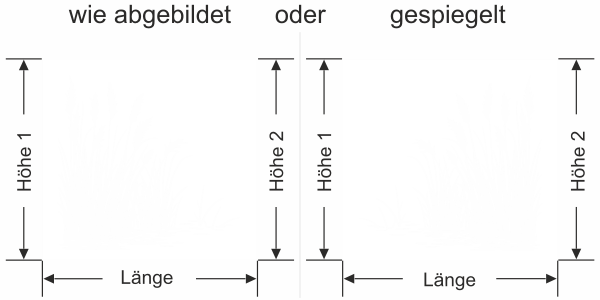 Fenster Sichtschutzfolie Ufergräser im Wind
