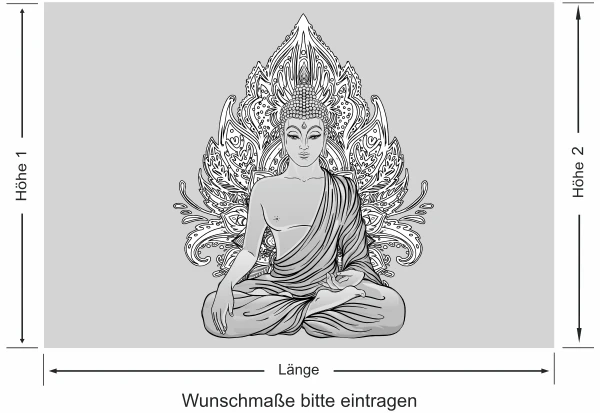 Fensterfolie mit Buddha