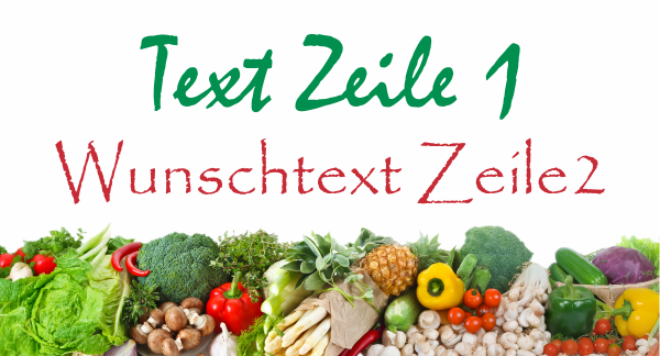 Preview: Glasbild Vegetarisch