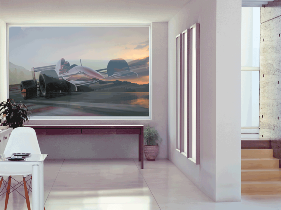 Preview: Transparente Fotofolie für Glas Formel 1