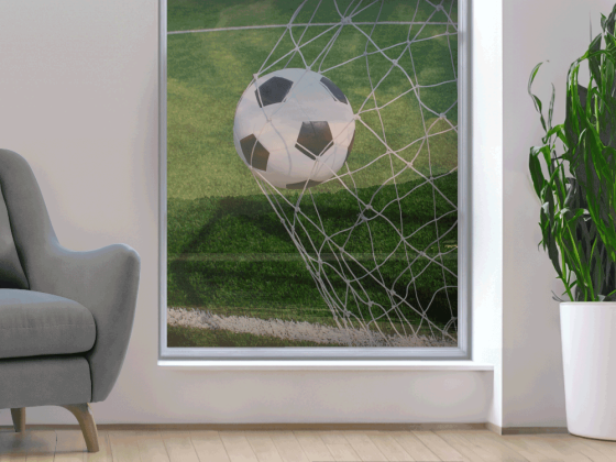Preview: Glasbild Fußballtor Preview: Glasbild Fußballtor