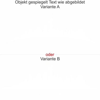 Glasdekor New York Skyline - Ansicht Ausrichtung mit Farbauswahl und Variante