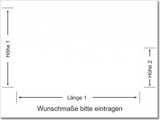 Preview: Sichtschutzfolie Blumenranke - Ansicht Farbauswahl