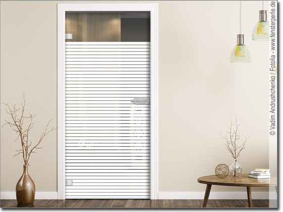 Preview: Glastürfolie mit Streifen 3/0,5 cm