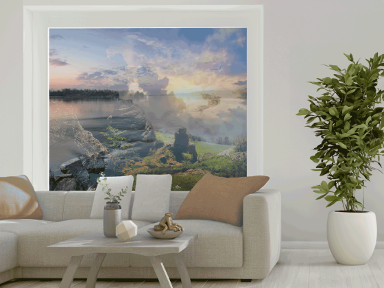 Preview: Glasprint Berg Blick Preview: Glasprint Berg Blick