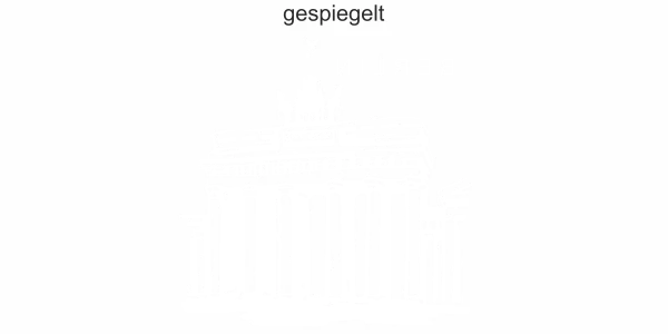 Glastattoo Brandenburger Tor - Ansicht Farbauswahl und Ausrichtung