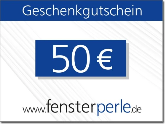 Geschenkgutschein für Sichtschutzfolien und Fensterfolien von fensterperle.de